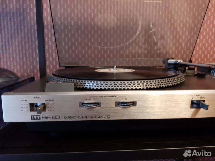 Виниловый проигрыватель ITT HI FI 8012