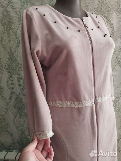 Велюровое платье