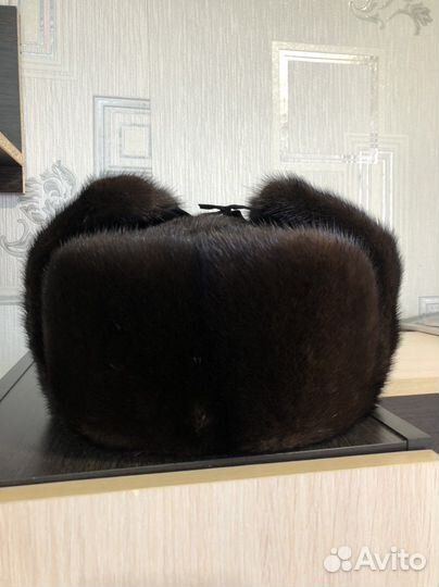 Норковая шапка мужская