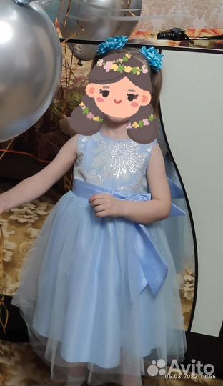 Нарядное платье для девочки 104 р