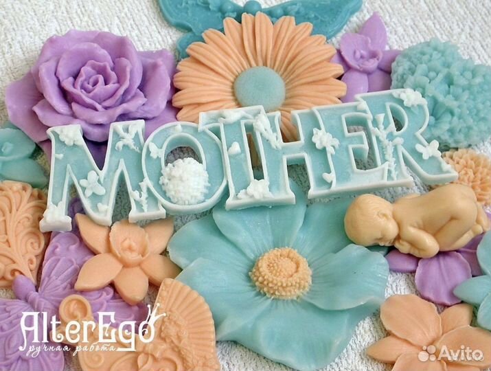 Силиконовые формы для мыла цветы 8 марта женские