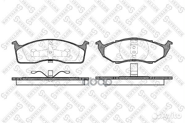 458 020B-SX колодки дисковые п. с антискр. пл