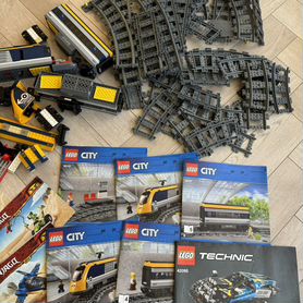 Lego City поезд 60197, Lego technic 42095,ninjago