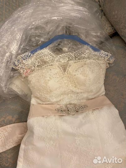 Свадебное платье шампань 42-44