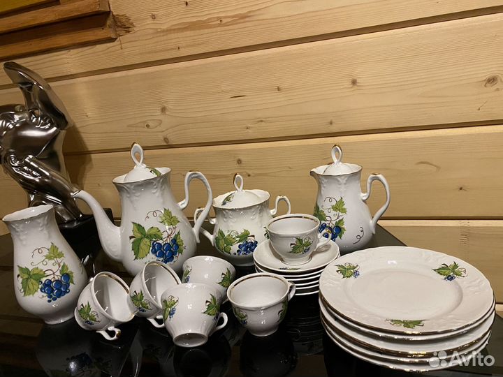 Кофейный сервиз «смородина», чайные пары Weimar