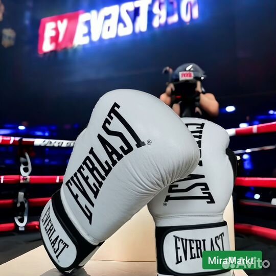 Боксерские перчатки Everlast 14/16/18 oz. Кожа