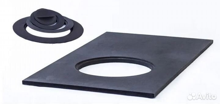 Печное литье. Плита печная, стальная 710*410*20