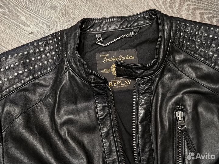 Куртка кожаная Replay(XL). Оригинал