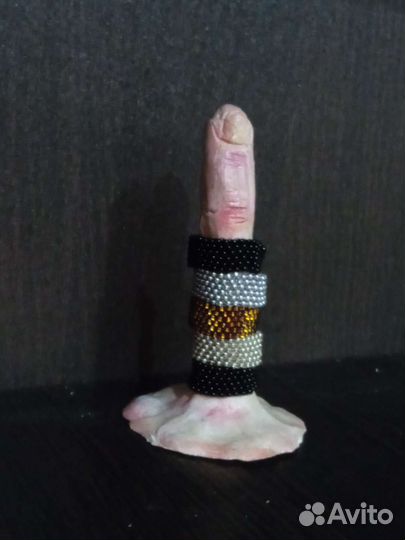 Кольцо из бисера