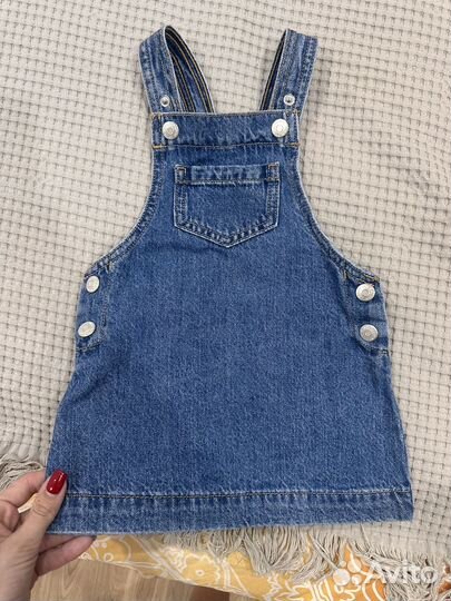 Джинсовый сарафан 86 mango