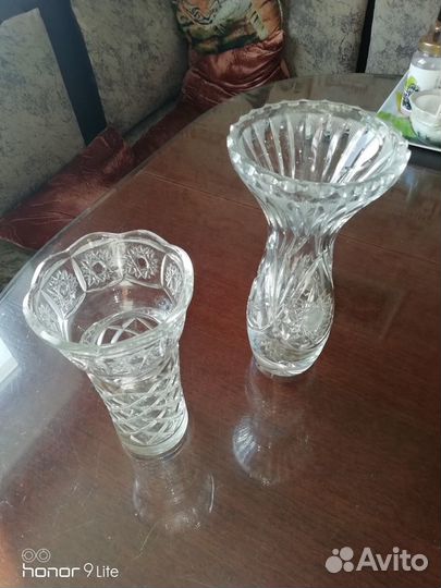 Вазы для цветов хрустальные из СССР