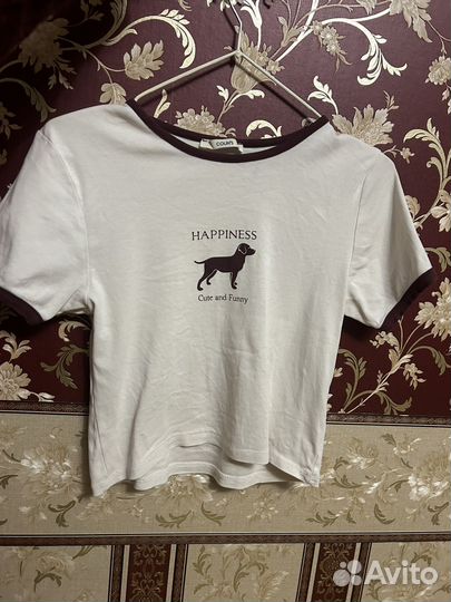 Футболка женская короткая