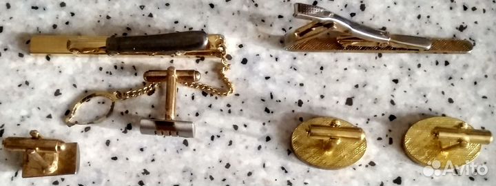 Гарнитуры (зажимы+запонки), зажимы для галстука