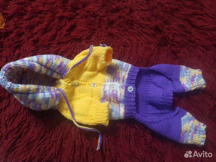 Вязаный свитер для собачки