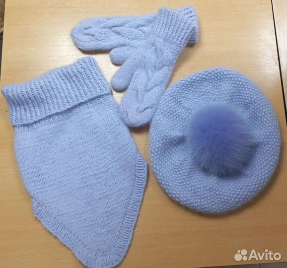 Вязаный комлект для зимы