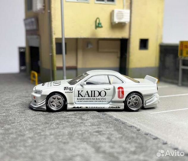 Nissan Skyline R34 Kaido House Mini GT 1 64