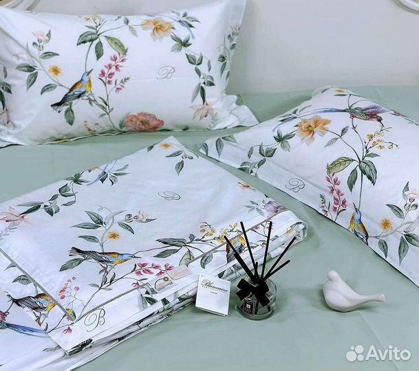 Постельное бельё с одеялом Евро Блюмарине