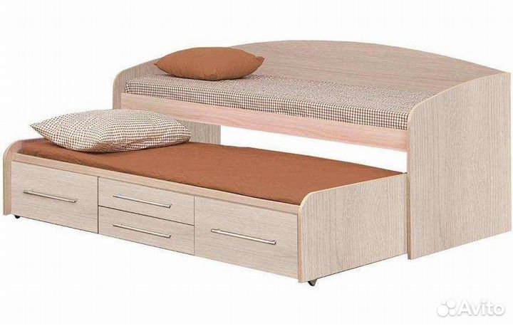 Кровать 2-х ярусная Адель-5 Вудлайн кремовый