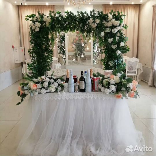 Оформления зала, свадебного набора и машин