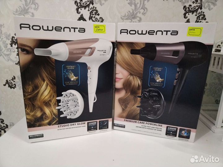 Новые фены rowenta studio dry glow