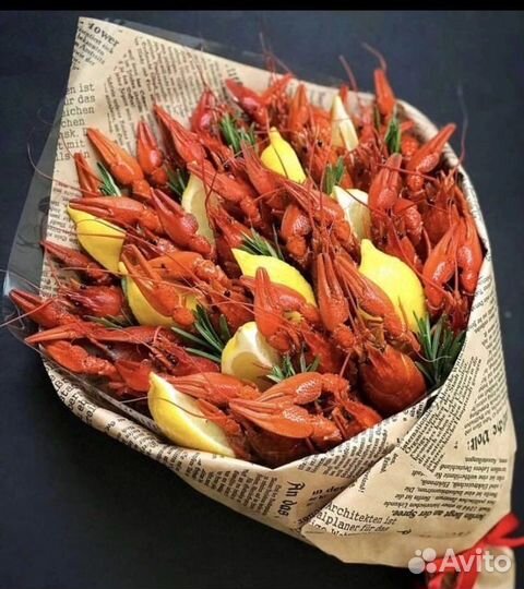 Мужской букет из раков, раки, подарок