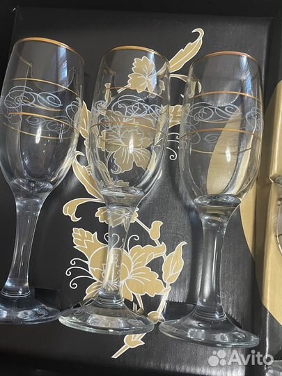 Набор бокалов и рюмок Гусь-Хрустальный