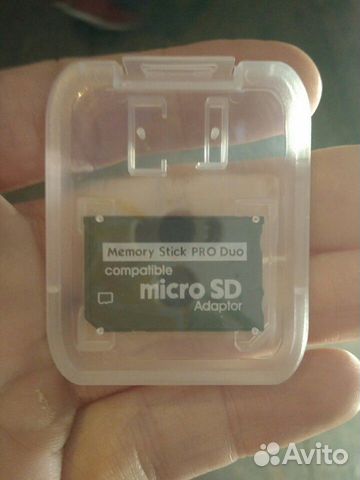 Адаптер из micro sd в memory stick duo pro для psp