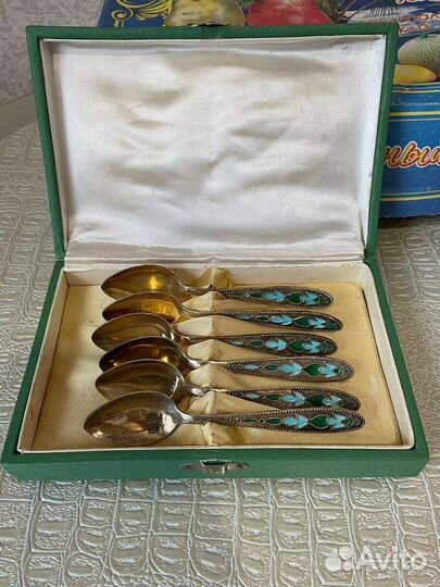 Серебряные ложки 875 со звездой