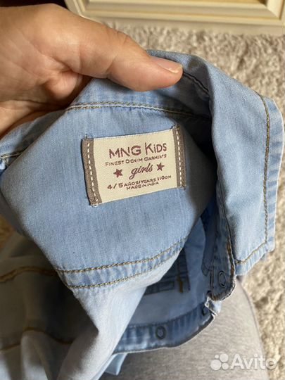 Рубашка Mango на девочку 4-5 лет