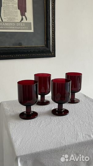 Бокалы цветное стекло