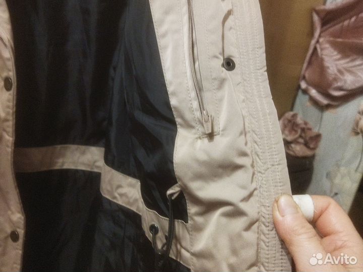 Пуховик женский длинный 48