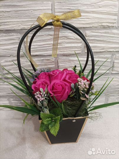 Букеты из мыльных роз