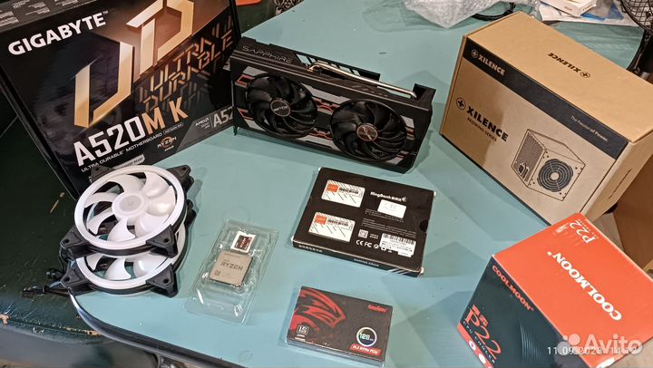 Игровой пк Ryzen5500+Saphire Rx5600xt+16g3600+nvme