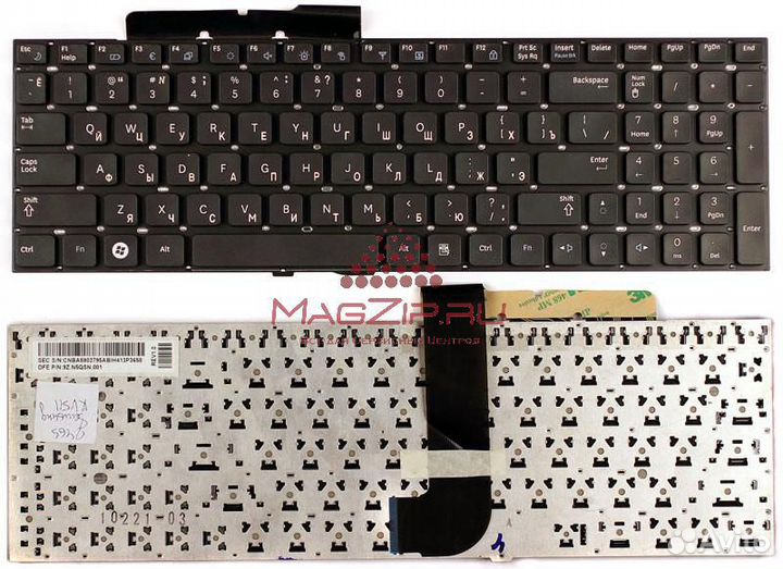 Клавиатура для ноутбука Samsung RF510 RF511 черная