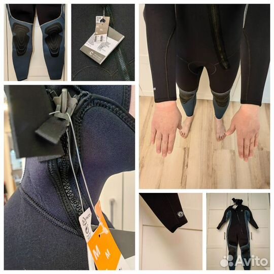 Гидрокостюм для дайвинга неопреновый scd 100 новый