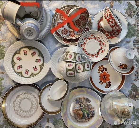 Чайные трио и пары