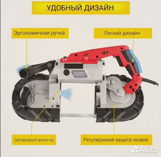 Ручная ленточная пила, новая