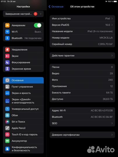iPad 9-го поколения