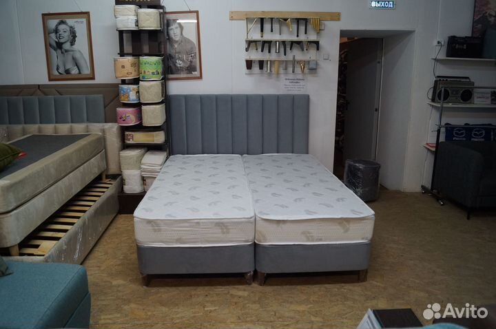 Комплекты в апартаменты кровати боксы с матрасами