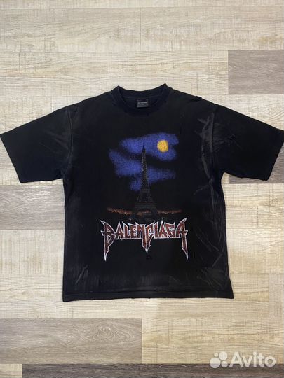 Футболка Balenciaga Paris Moon