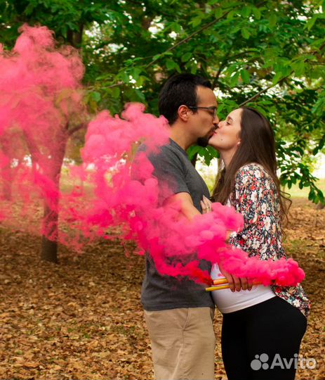 Гендер пати цветной дым