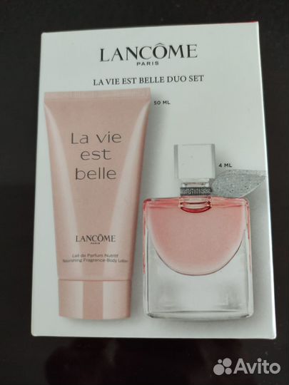 Набор Lancome La Vie est belle 4 мл + крем 50 мл