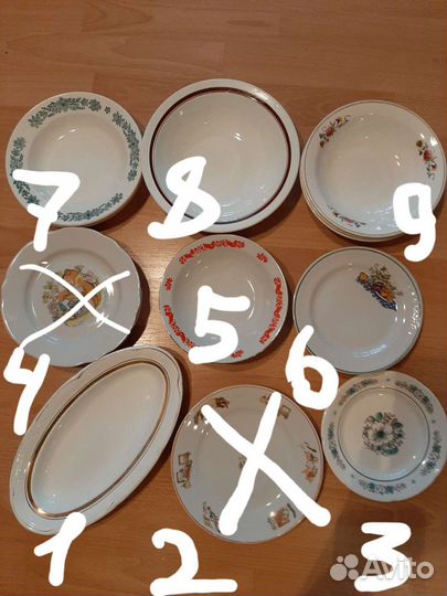 Сервиз зик. Тарелки СССР
