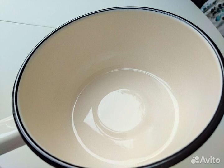 Новый эмалированный ковш 1,5Л