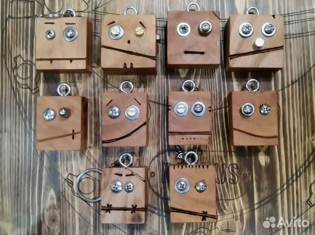 Брелоки роботы ручная работа