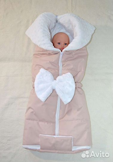 Конверт одеяло на выписку осенний