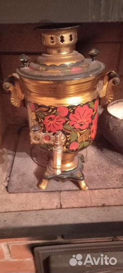 Самовар электрический хохломская роспись