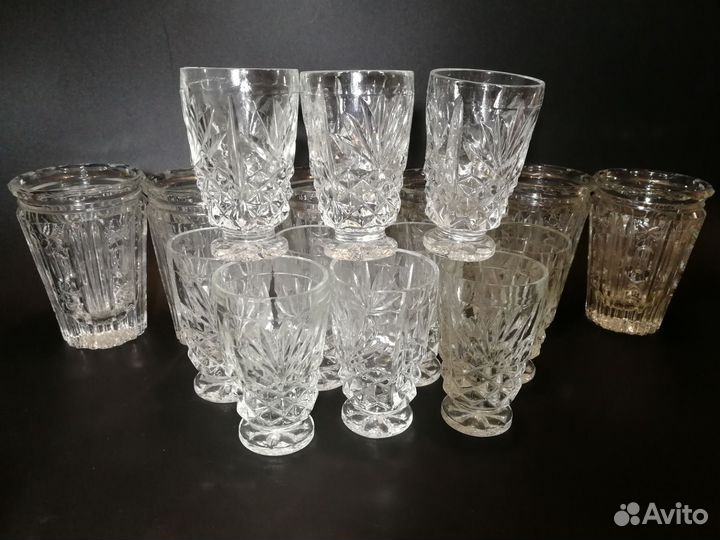 Хрустальные рюмки стопки стаканы