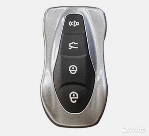 Чехол на ключ Geely Atlas Pro, Tugella / Джили Атлас Про Plastic black