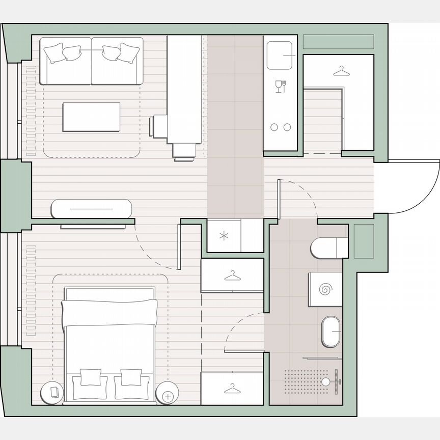 1-к. квартира, 37,1 м², 16/27 эт.